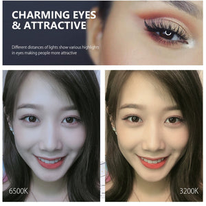 4.7&quot; Dimmable LED Ring Light Vlogging Photography Video Light 3 Mode w/ Pocket Tripod Mount PKT3058B