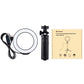 4.7&quot; Dimmable LED Ring Light Vlogging Photography Video Light 3 Mode w/ Pocket Tripod Mount PKT3058B