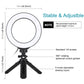 6.2&quot; Dimmable LED Ring Light with Tripod Stand Vlogging Video Ring Light Photography Kit PKT3059B