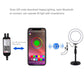 6.2&quot; RGBW Dimmable LED Ring Light Video Ring Light with Stand Mount Remote Control PKT3074B