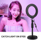 6.2&quot; RGBW Dimmable LED Ring Light Video Ring Light with Stand Mount Remote Control PKT3074B