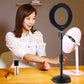 6.2&quot; RGBW Dimmable LED Ring Light Video Ring Light with Stand Mount Remote Control PKT3074B