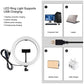 10.2&quot; Dimmable LED Ring Light Selfie Video Ring Light with 1.1m Tripod Stand Phone Clip PKT3069B