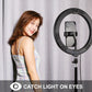 10.2&quot; Dimmable LED Ring Light Selfie Video Ring Light with 1.1m Tripod Stand Phone Clip PKT3069B