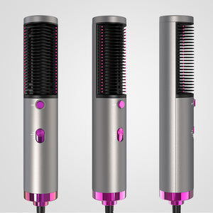 Multifunctional Hair Dryer Straightener Comb 2 In 1 Hot Air Brush Curling Comb Hair Styling Tools