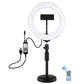 7.9&quot; RGBW Dimmable LED Ring Light Ring Fill Light with Stand Phone Clip Remote Control PKT3080B