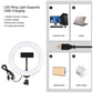 7.9&quot; RGBW Dimmable LED Ring Light Ring Fill Light with Stand Phone Clip Remote Control PKT3080B