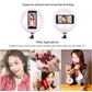 7.9&quot; Dimmable LED Ring Light Ring Fill Light Vlogging Selfie Video Ring Light w/ Phone Clip PU459F