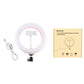 7.9&quot; Dimmable LED Ring Light Ring Fill Light Vlogging Selfie Video Ring Light w/ Phone Clip PU459F