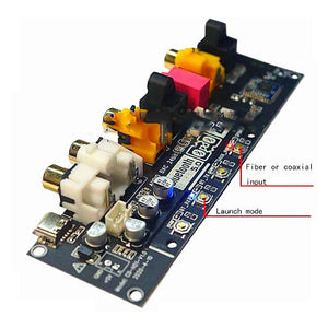 Bluetooth 5.0 Audio Board DAC ADC 24-bit Transmitter Receiver Converter Board DSP Fiber Output