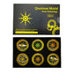 6PCS/Box Mobile Phone Quantum Shield Sticker Anti-Radiation Sticker Protection form EMF Fusion