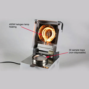 Halogen Moisture Analyzer Electronic Moisture Tester Measuring Meter for Food Plastic Grain