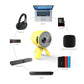 1080P Mini Projector For U Disk Hard Disk TF Card AV HDMI Headset YG220 Ordinary Version Yellow