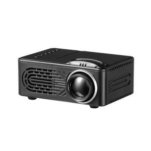 814 Mini LED Projector Support 1080P with Multi-Interface AV USB HDMI 3.5MM Headphone Jack Black
