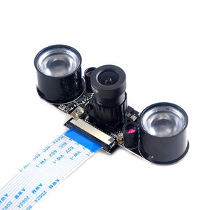 For Raspberry Pi 3B/3B+/4B Zero w Camera Focal Adjustable Infrared Night Vision Camera Module w/ IR Lights