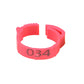 100PCS Chicken Foot Ring Adjustable Duck Goose Poultry Leg Label Buckle Ring 001-100 Number