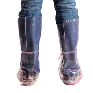 20PCS Thickened High Tube Disposable Plastic Shoe Cover Waterproof Pig Farm Protective Foot Cover