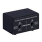 2 In 2 Out Audio Source Signal Selector Switcher Manual Switching Output 3.5mm Headphone Jack B402