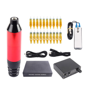 10th Generation Tattoo Pen Motor Rotary Tattoo Machine Tattoo Equipment w/ 20pcs Tattoo Needle