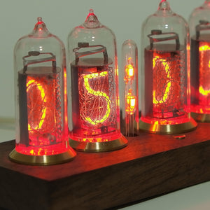 Induction Switch IN14 Glow Tube Clock LED Digital Nixie Clock Electronic Alarm Clock