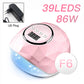 110W LED Nail Lamp Infrared Sensing UV Nail Dryer Machine w/ 4 Gears Timing for Curing Gel Nail Polish