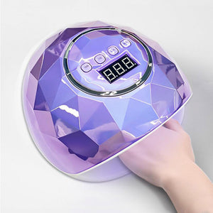 110W LED Nail Lamp Infrared Sensing UV Nail Dryer Machine w/ 4 Gears Timing for Curing Gel Nail Polish