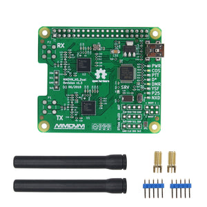Newest V1.3 MMDVM_HS_Dual_Hat Duplex Hotspot board +2pcs Antenna Support P25 DMR YSF NXDN For Raspberry pi