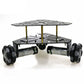 3WD 58mm Mecanum Wheel Robot Car Chassis 2-Tier + 9V 150RPM 25mm Motors w/ Encoder Unassembled