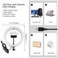 10.2&quot; RGBW Dimmable LED Ring Light Fill Light 168pcs LED Beads w/ Remote Control Phone Clamp PU504B
