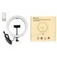 10.2&quot; RGBW Dimmable LED Ring Light Fill Light 168pcs LED Beads w/ Remote Control Phone Clamp PU504B