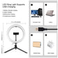 PKT3082B 10.2&quot; RGBW Dimmable LED Ring Light Fill Light 168pcs LED Beads PU504B + 8.3cm Tripod Stand