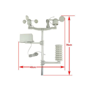Meteorological Instrument Accessories Anemometer Wind Direction Meter Temperature Humidity Sensor Rain Gauge