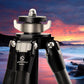 T2C40C Carbon Fiber Tripod 4-Section Folding Tripod Camera Tripod Stand For Distant Close Shot