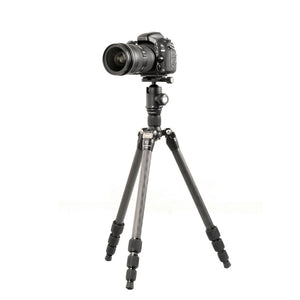 T1C40T Carbon Fiber Tripod 4-Section Folding Tripod Camera Tripod Stand For Nikon D600
