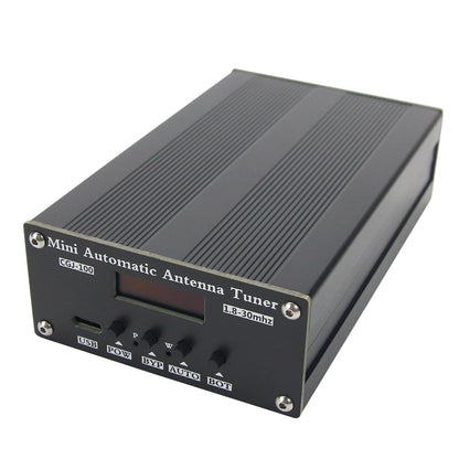 CGJ-100 1.8-30MHz Mini Automatic Antenna Tuner 0.91&quot; OLED Display For 5-100W Shortwave Radio Stations