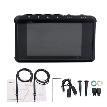 4 Channel 100MS/s MINI Nano DSO213 DS213 Professional Portable Digital Oscilloscope Digital DSO 213 DS 213 with X1 &amp; X10 Probe