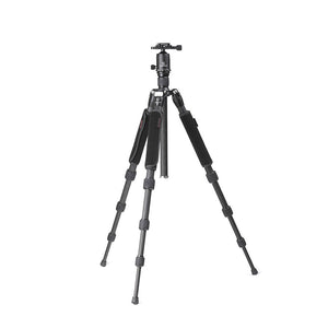 T1C40T-T1 Kit Carbon Fiber Tripod Folding Tripod Camera Tripod Stand with Ball Head Load 6KG