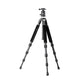 T2C40C-T1 Kit Carbon Fiber Tripod Folding Tripod Camera Tripod Stand with Ball Head Load 12KG