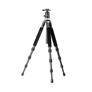 T2C40C-T1 Kit Carbon Fiber Tripod Folding Tripod Camera Tripod Stand with Ball Head Load 12KG