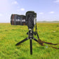 T1A20D-T Mini Tripod Desktop Tripod Aluminum Alloy Load 10KG w/ Ballhead Quick Release Plate For DSLR