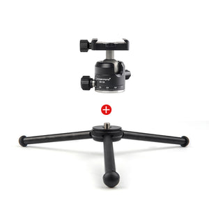 T1A11-II-T2 Kit Pocket Tripod Mini Tripod Desktop Tripod Stand with Ball Head For Camera Phone Clamp