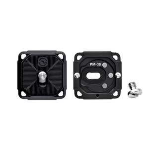 PM-38 Universal Quick Release Plate QR Plate Easy Installation For Tripod SLR Arca RRS Ball Heads