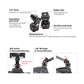 2pcs HB-02 Hot Shoe Tripod Head Mount Tilt Head For SLR Camera Fill Light Mobile Phone Bracket Monitor