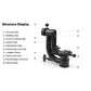 GH-01 Gimbal Head 360 Degree Rotation Load 23KG with Standard Clamp For Arca-Swiss Panorama Shooting