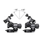 GH-PRO II Geared Tripod Head Panoramic Tripod Head with Quick Release Plate Load 4KG For DSLR Camera
