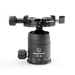 FB-28iDDHi Kit Tripod Ball Head Panoramic Tripod Head Load Capacity 6KG with Panning Clamp DDH-06