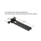 DMC-200R 200mm Vertical Rail with 90° Clamp For Arca Swiss Style Plates Panoramic Photography