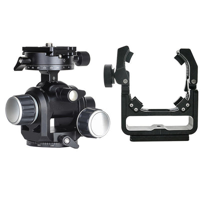 TS-E24 + GH-PRO For Canon TS-E17 TS-E24 Tilt Shift Lens Support Bracket &amp; Geared Tripod Head Load 5KG