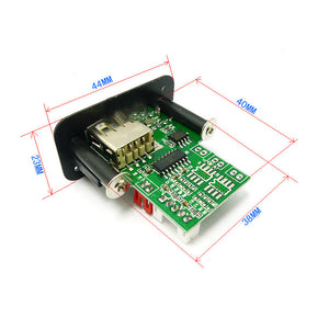 Audio Decoder Board Stereo Audio Receiver Module Support WAV MP3 TF U Disk 12V 5V Optional w/ Switch