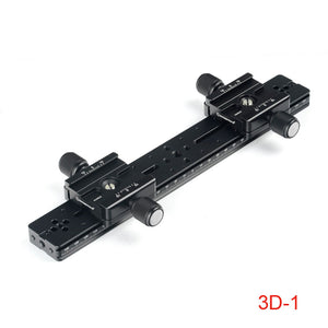 3D-1 Kit Tripod Head with Slide Load 4KG For Dual Cameras Panoramic &amp; Close-Up Photography